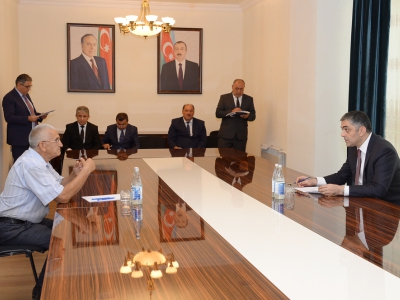 Minister Ramin Guluzade receives citizens in Gazakh