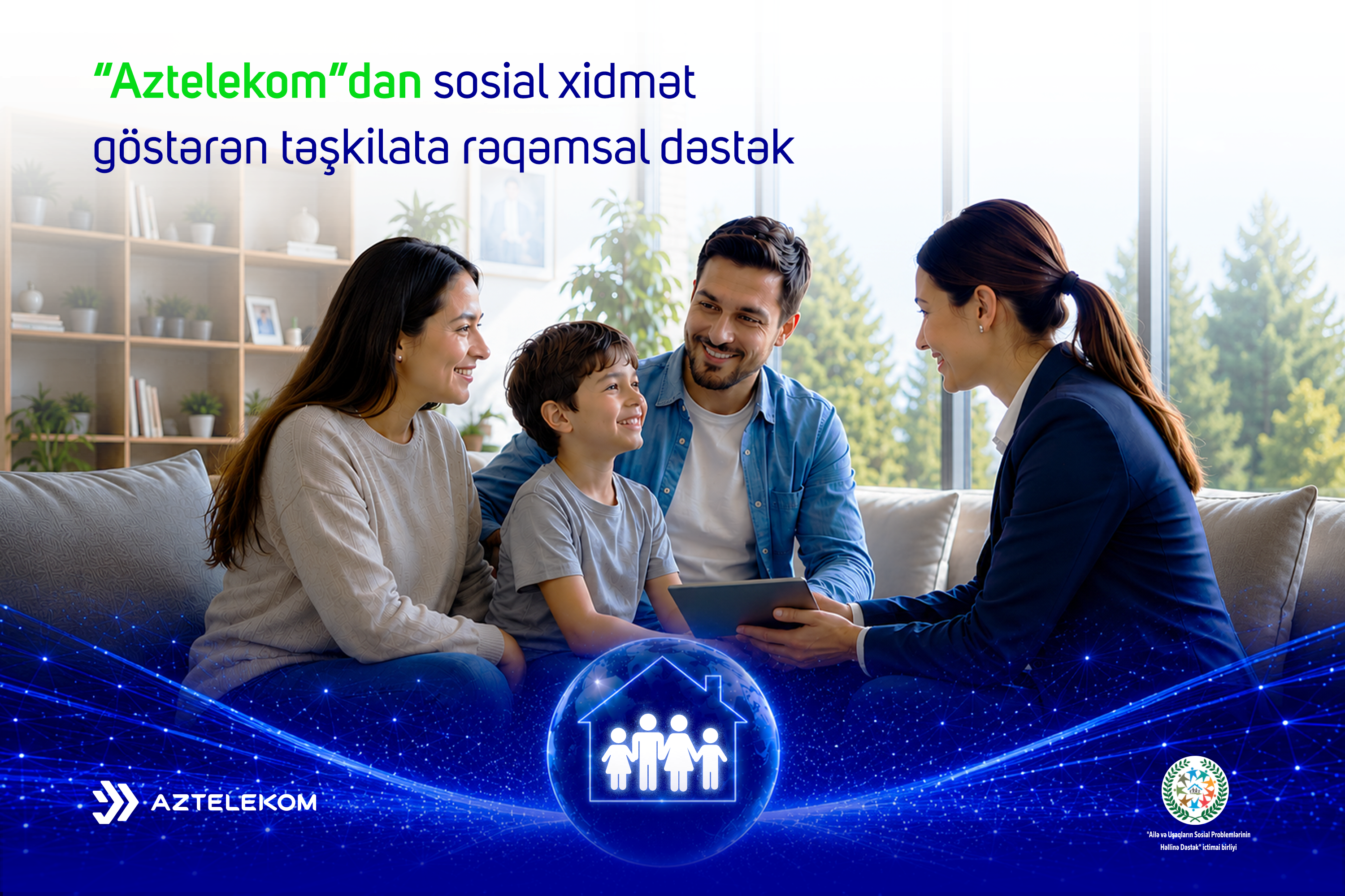 “Aztelekom”dan sosial xidmət göstərən təşkilata rəqəmsal dəstək