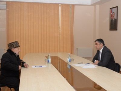 Minister of Transport, Communications and High Technologies Ramin Guluzade receives citizens in Saatly